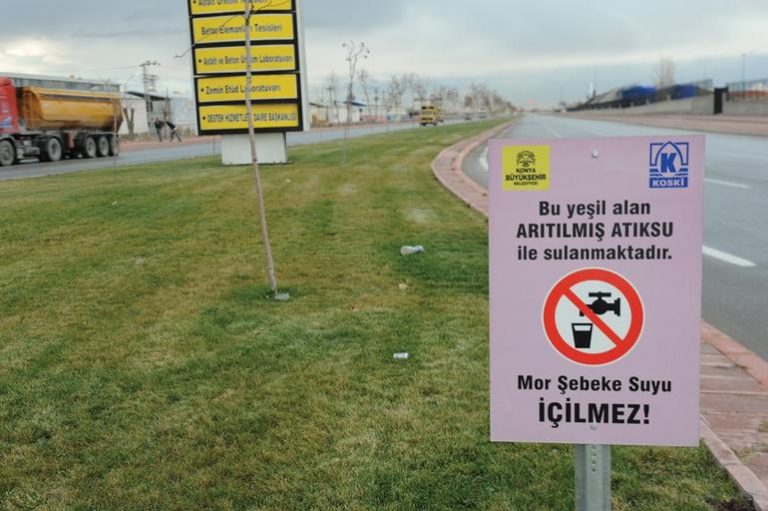 Konya Mor Şebeke: Sürdürülebilir Su ve Enerji Yönetimi Mor Şebeke Projesi ile akıllı şehir su yönetimi ve atık su geri kazanımı sistemi.