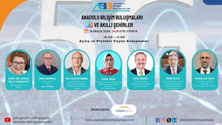 Anadolu Bilişim Buluşmaları "5G ve Akıllı Şehirler" Online Konferansı gerçekleştirildi